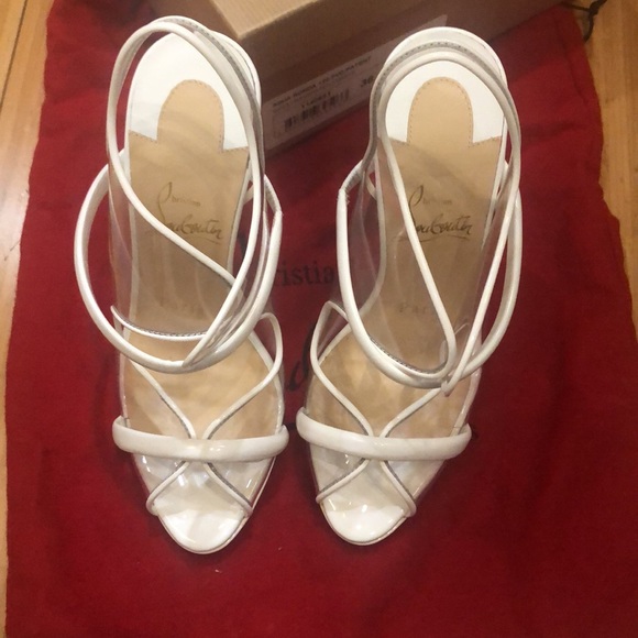 Christian Louboutin Aqua Ronda Heels - Picture 4 of 7